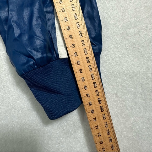 ADDIDAS VTG Striped  Colour Block Jacket Windbreaker Hoodie size M Green - Picture 9 of 11